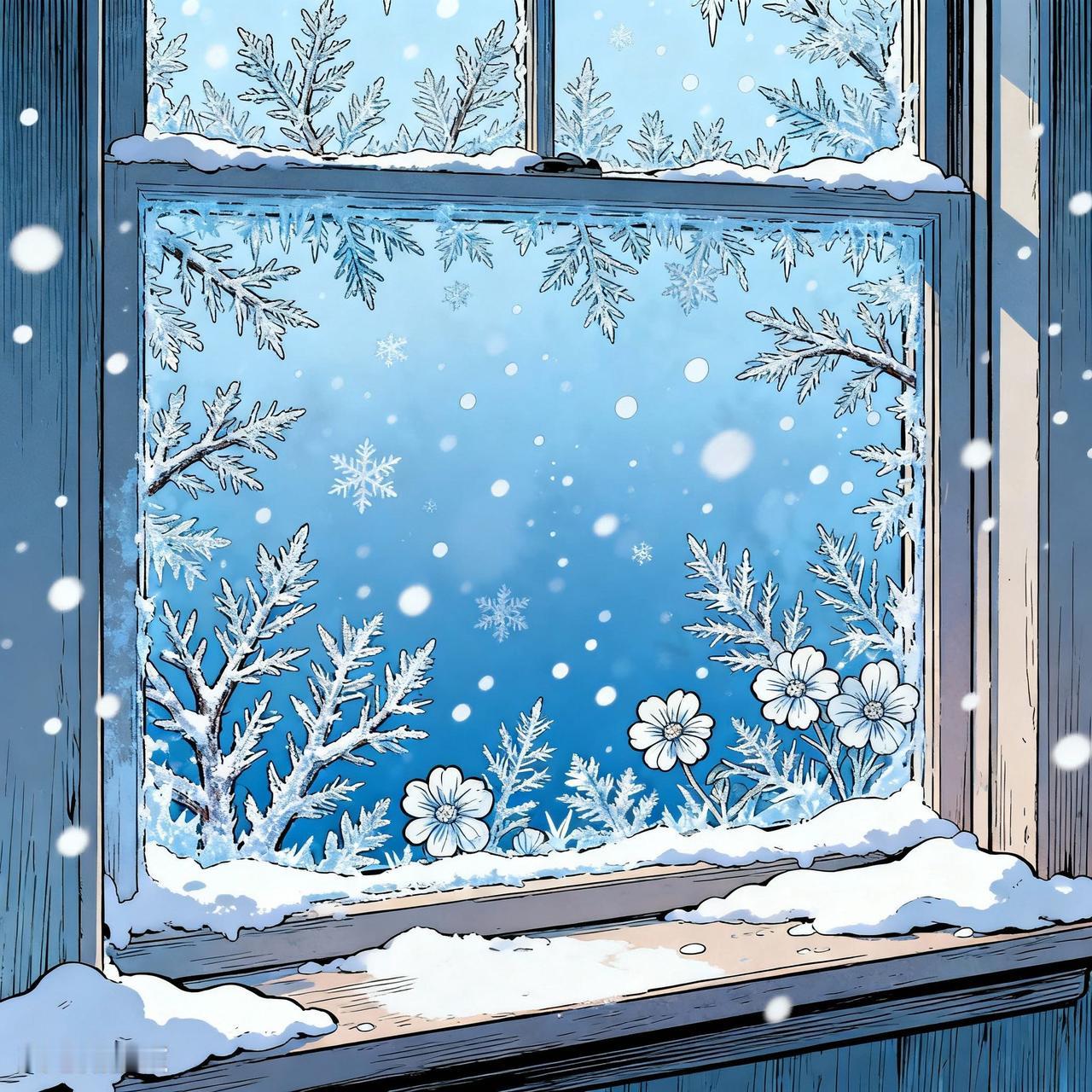 冬天来了，那是一种悄无声息的转变。就像我今早看到的景象，我拍了张书桌前的照片。书