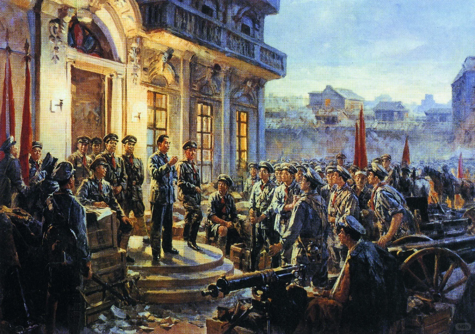 油画《八一南昌起义》原来有好几个版本！