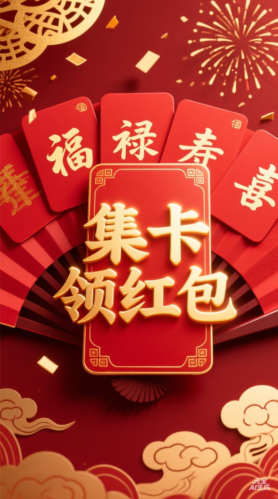 集卡领红包快来？