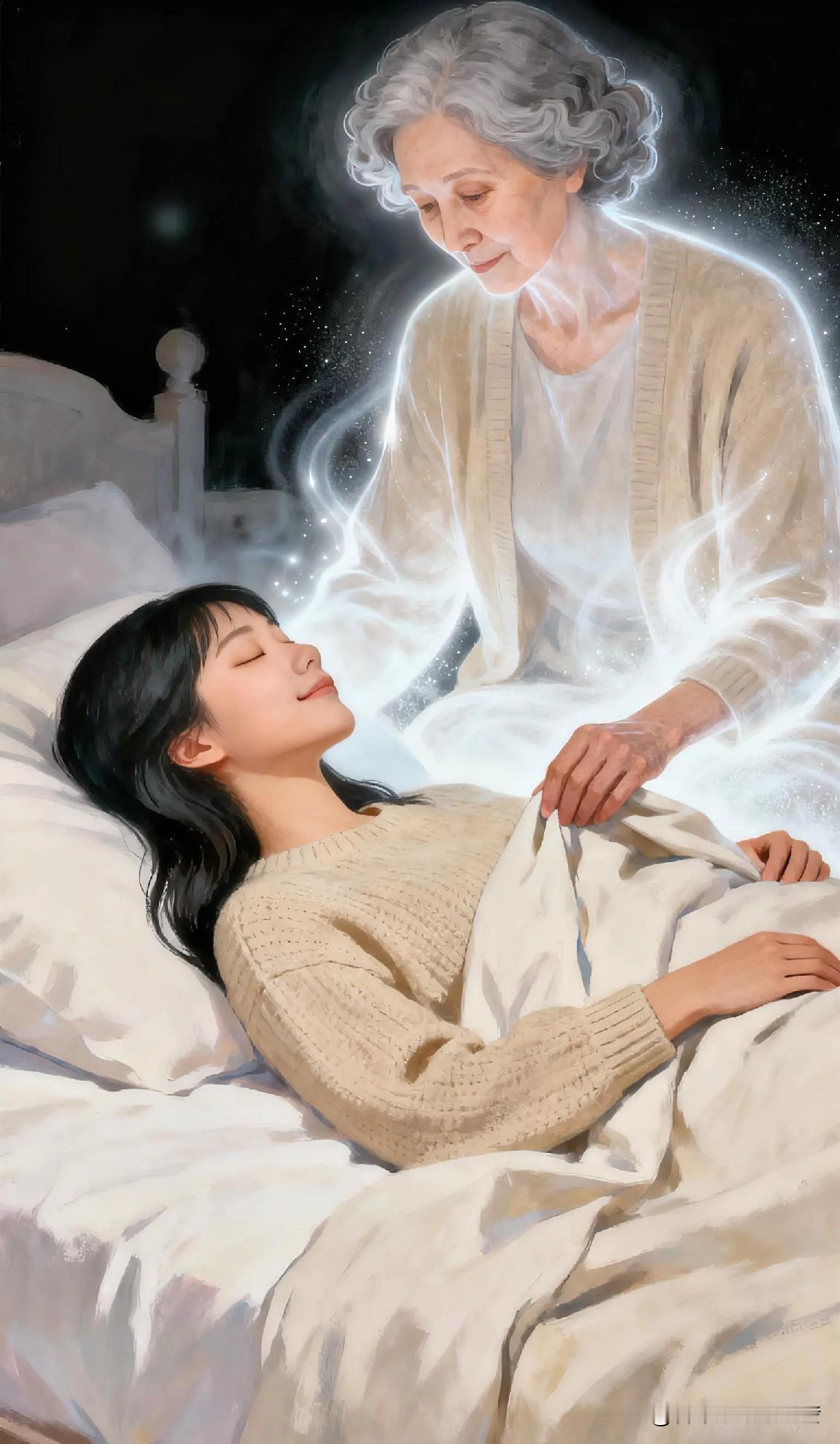 刚看到一个网友说，诵读《地 藏经》后，当晚第 一次梦到了已故的公公，牵着一个六七