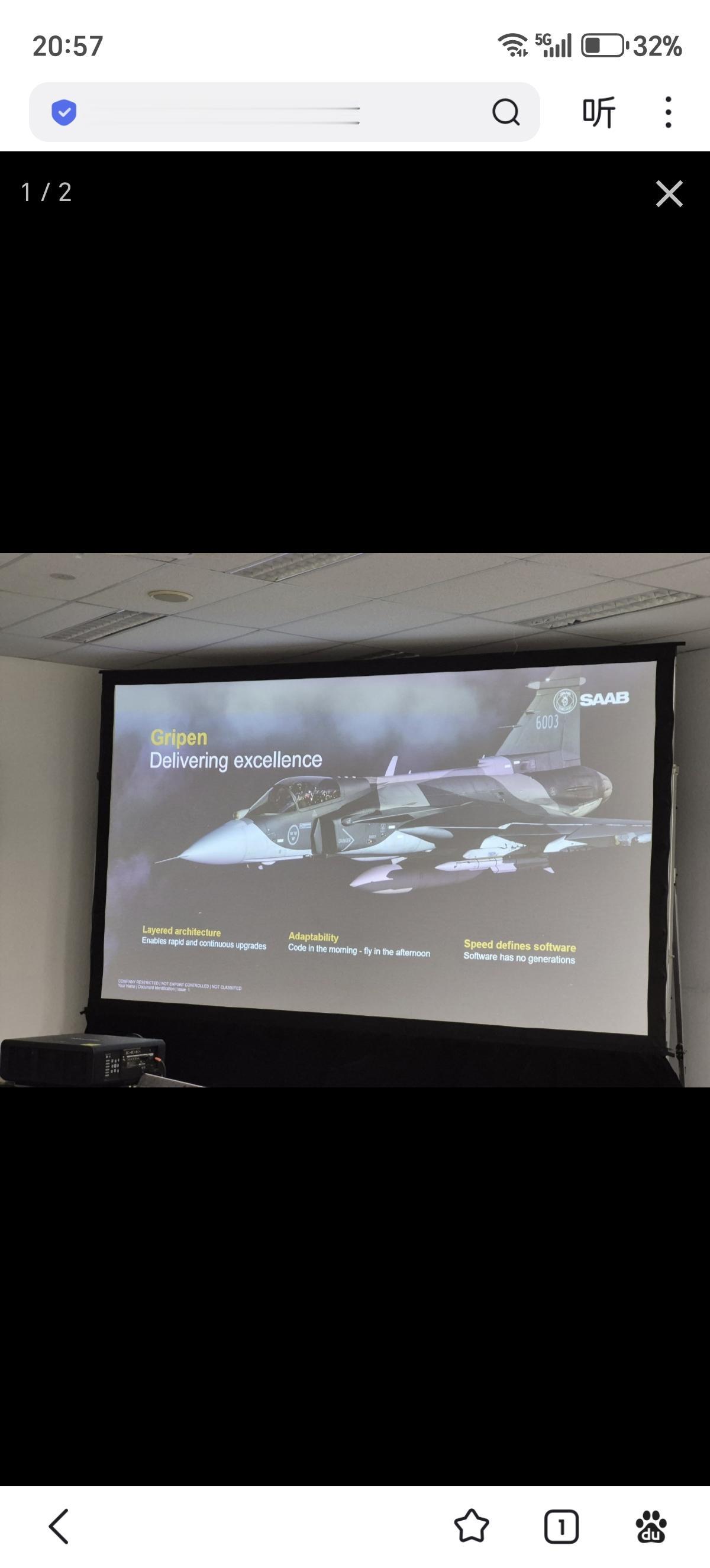 瑞典萨博“鹰狮”（Gripen）项目在2026新加坡航展上的最新进展：
在与泰国