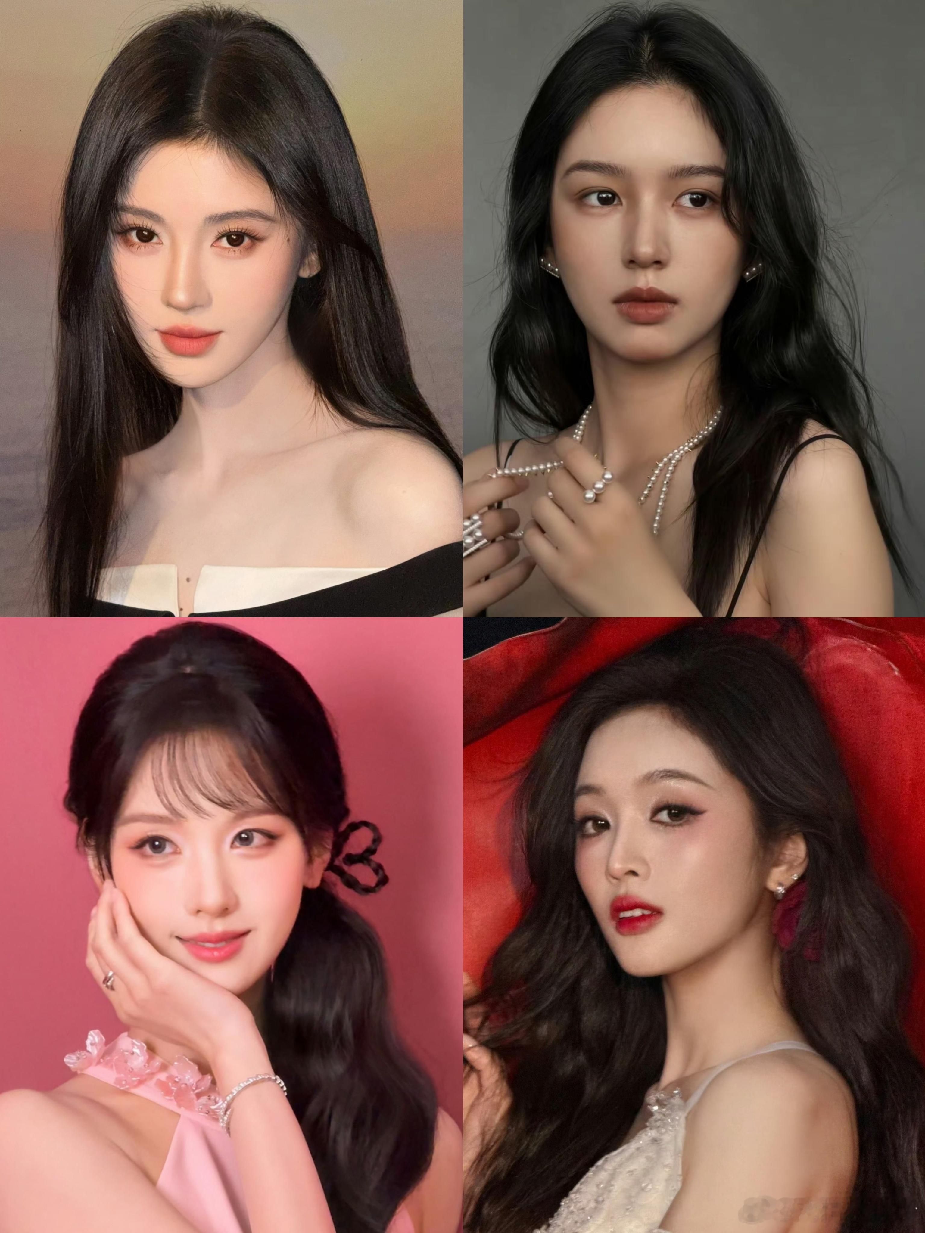 鞠婧祎、周也、陈都灵、吴宣仪同一个化妆师 ​​​
