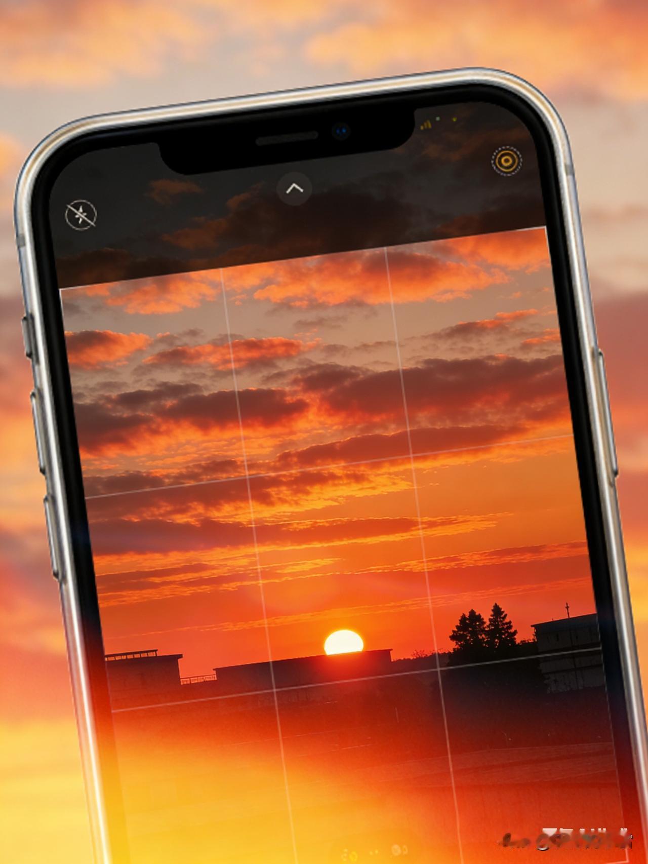 手机里最美的夕阳照