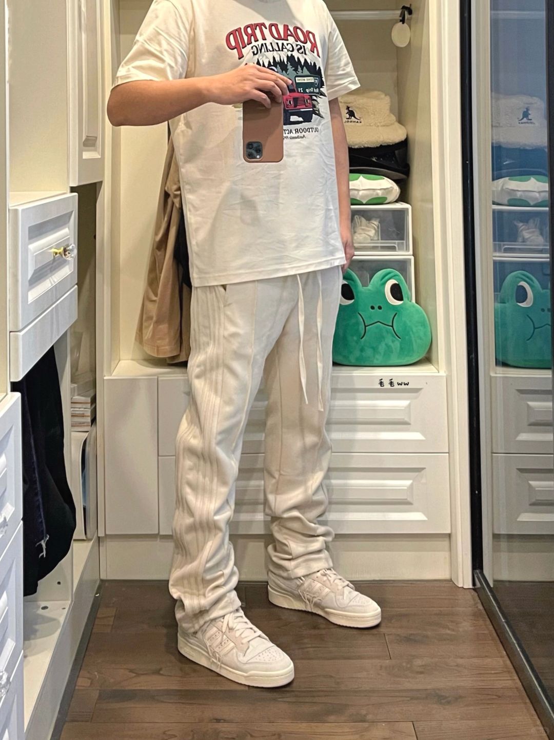 复古米色系｜直筒裤穿搭