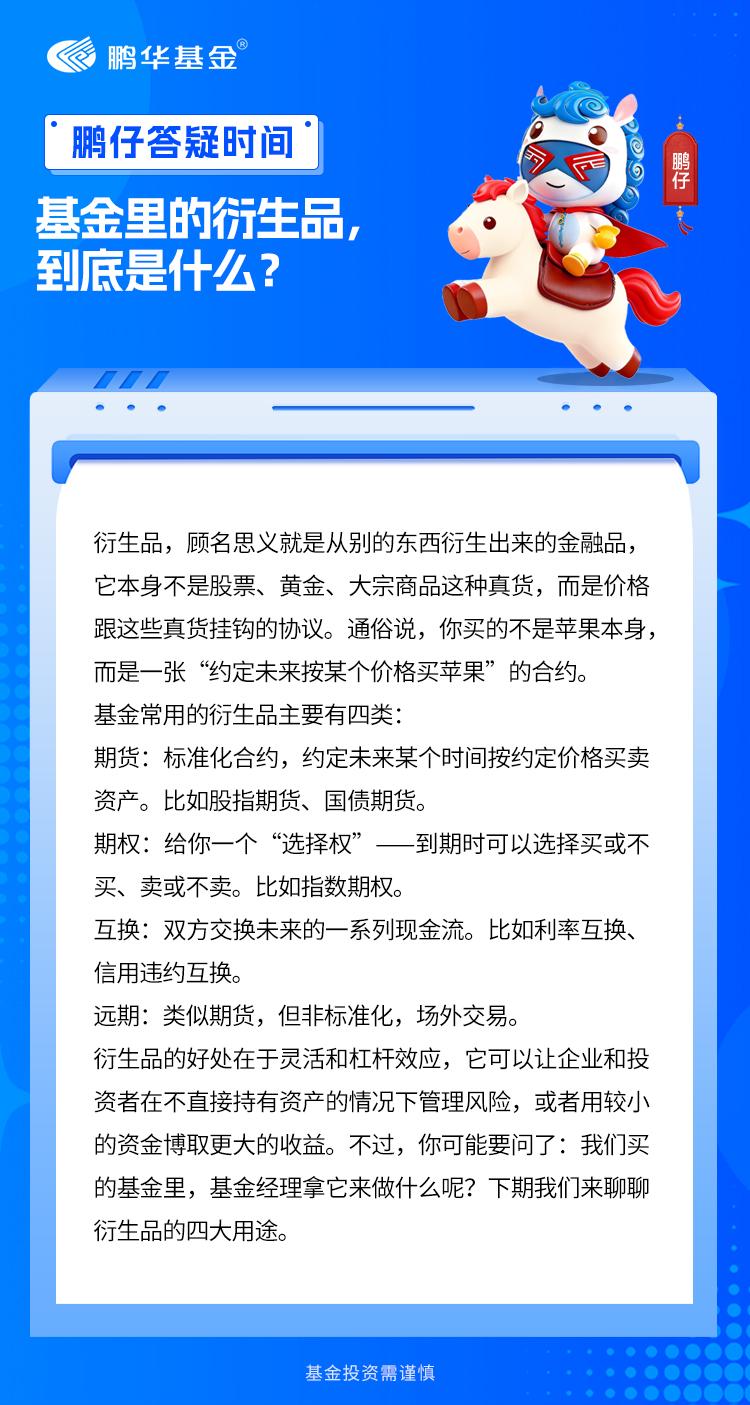 买基金的鹏友，有没有注意过季报里有个词叫“衍生品投资”？听起来很高深，但别被名字