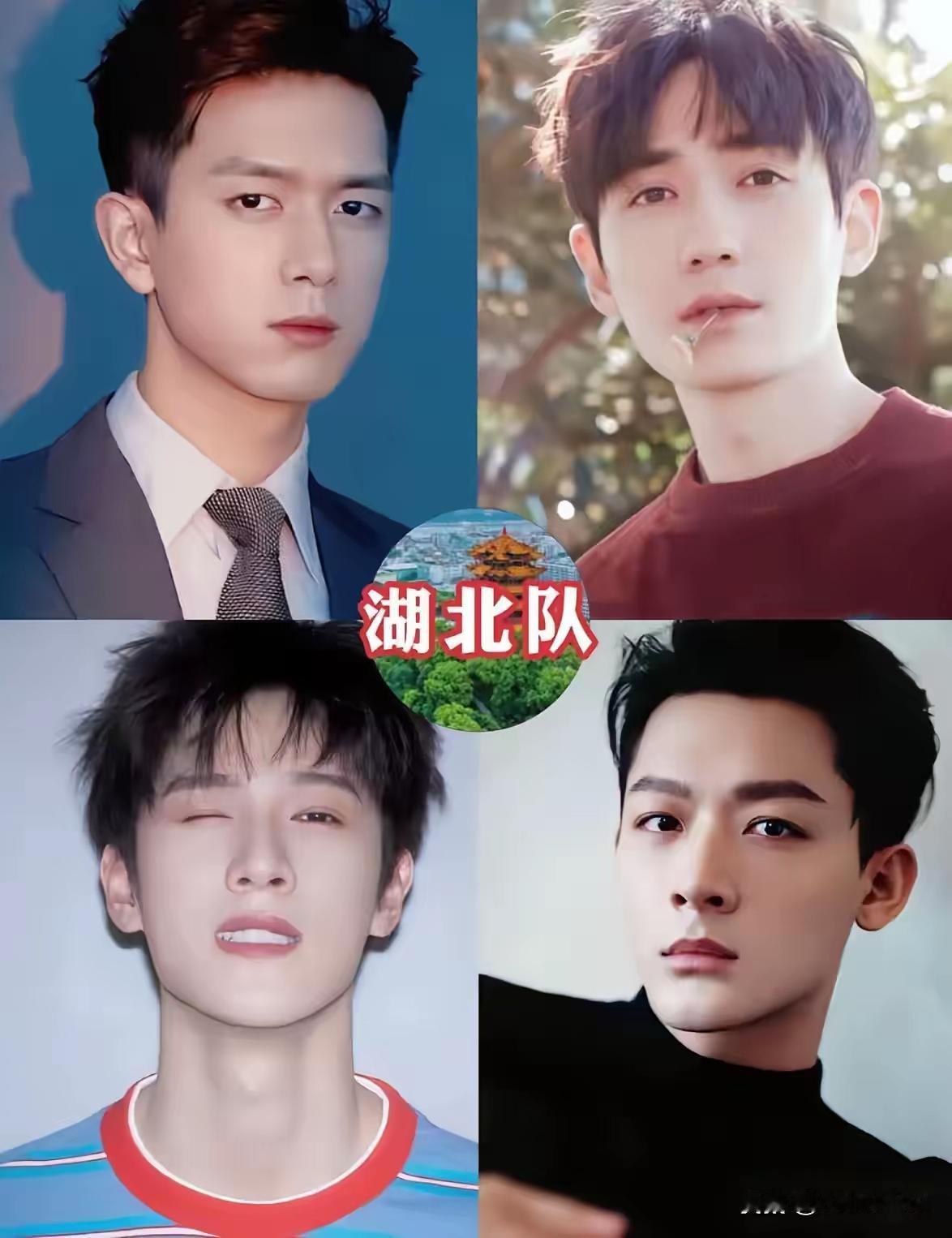 男明星的长相，真的是各个省份有各个省份的代表呀！每个省份的四个顶级帅哥，你最喜欢
