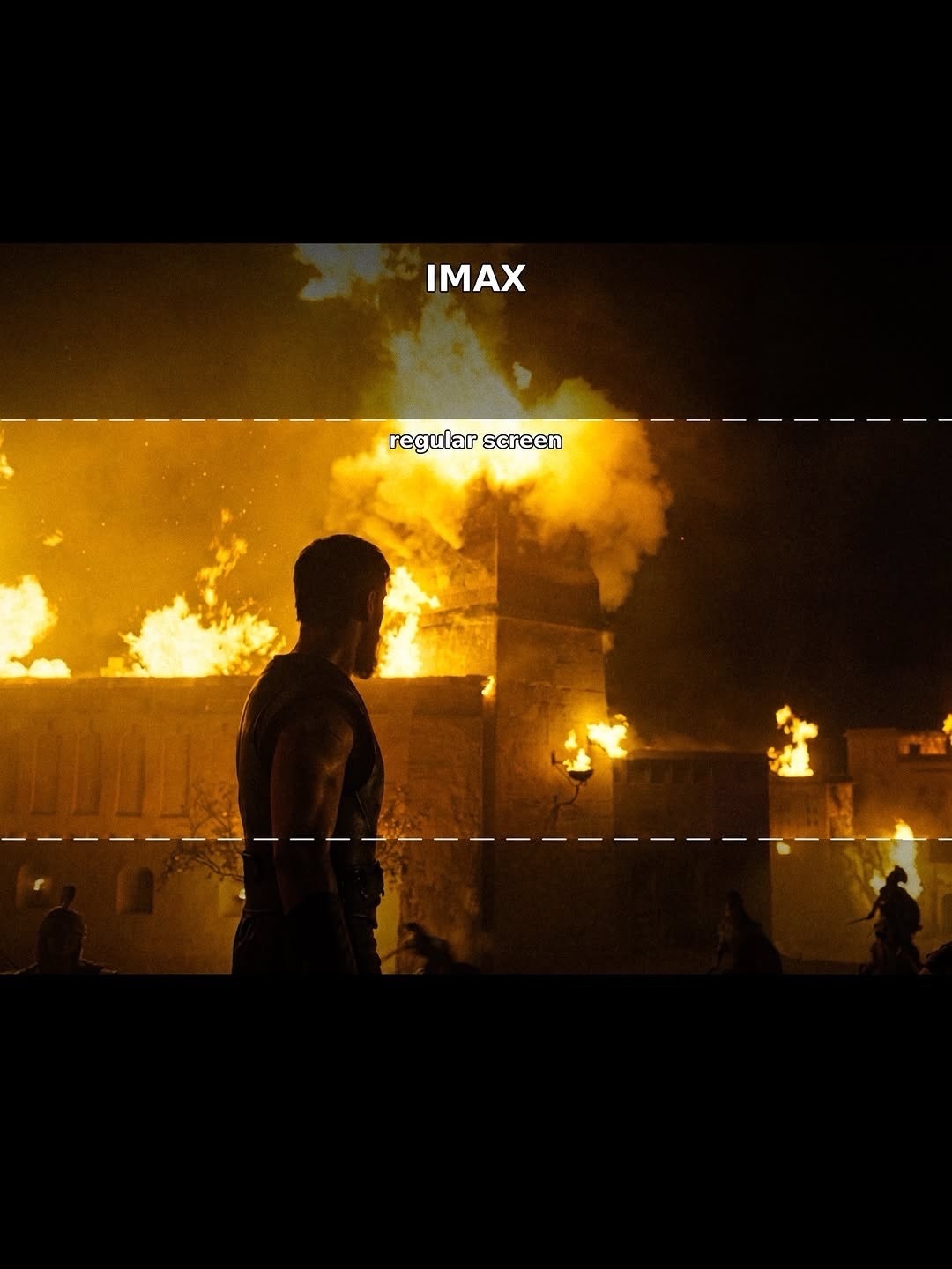 奥德赛这个构图完全按 IMAX 70mm 的 1.43:1 来了，35mm 的2