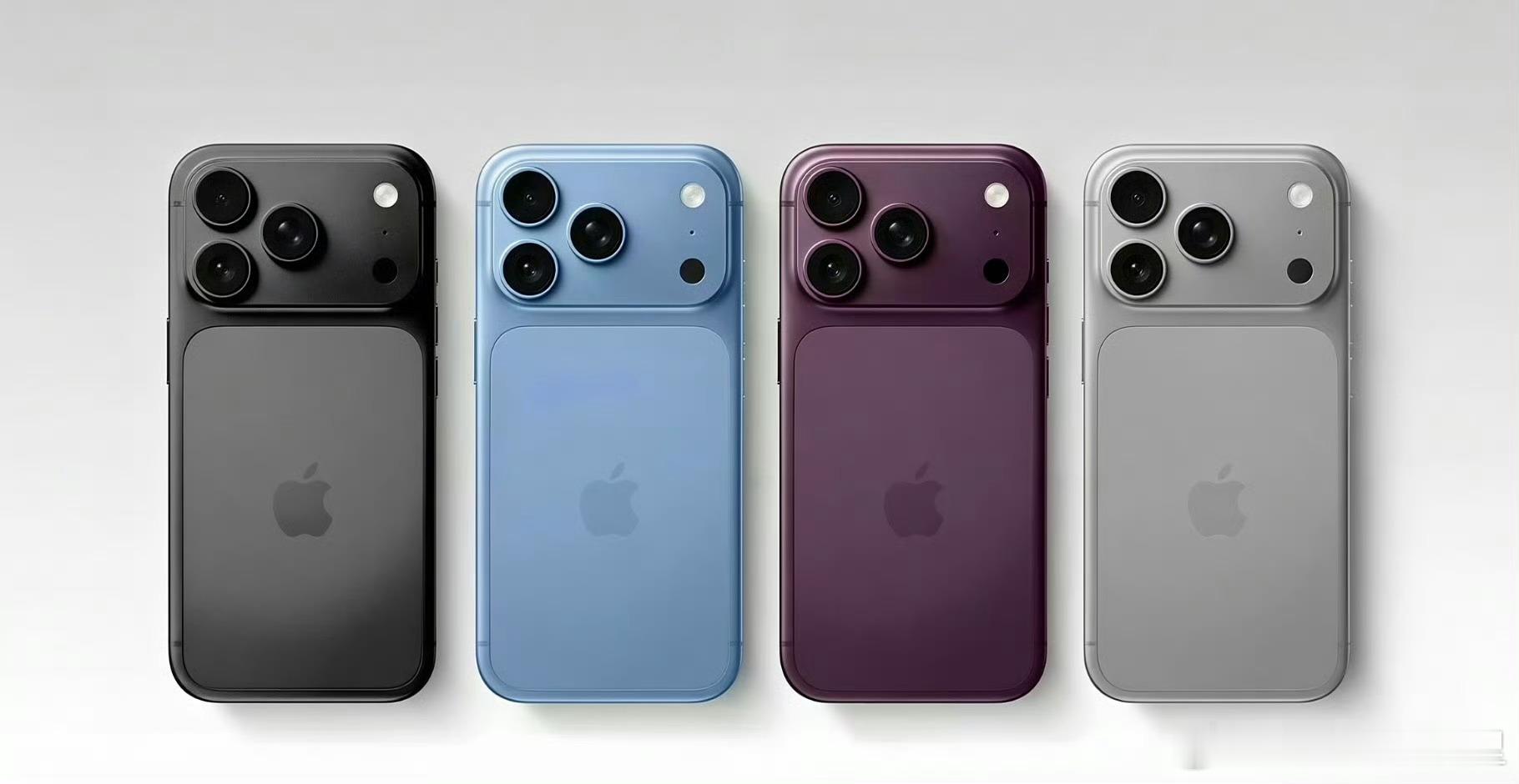 曝iPhone18Pro四款配色 这个蓝色感觉比iPhone13 Pro 的远峰