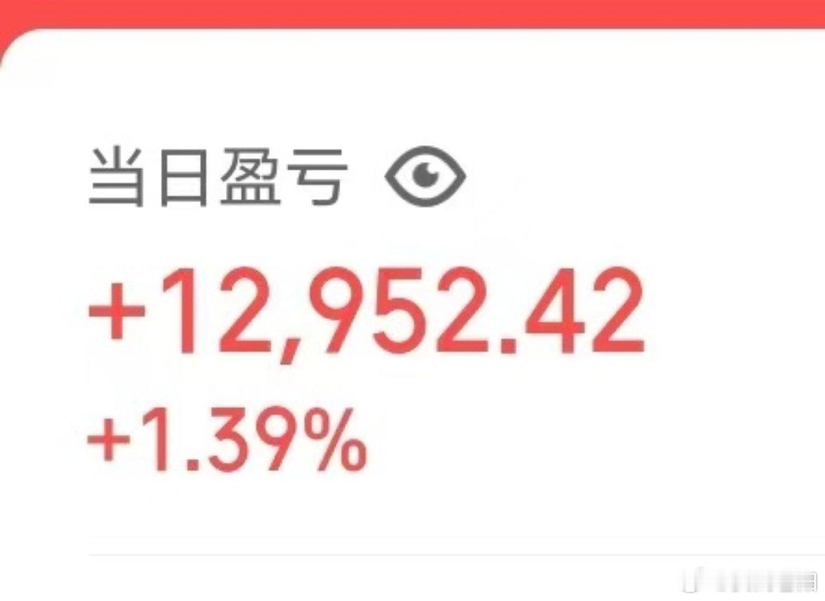 仓位拉起来了，收益也翻倍了。今天整体增长1.39%。目前还是没有去考虑格局，等行