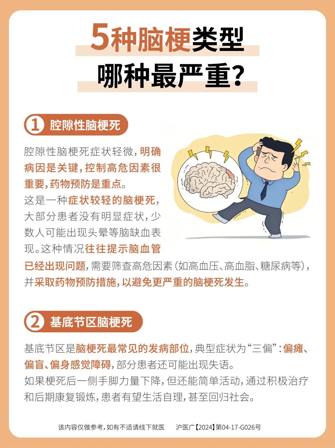 揭秘：五种脑梗，哪种最致命？