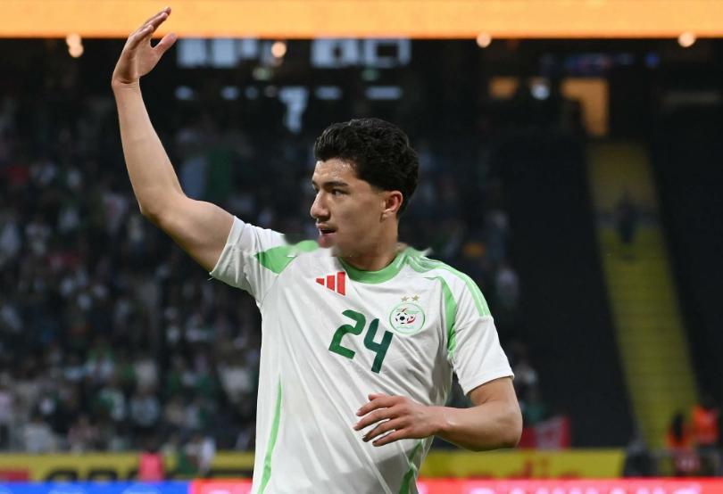 在非洲杯首轮小组赛阿尔及利亚3-0战胜苏丹后，打入锁定比分进球的勒沃库森前锋马扎