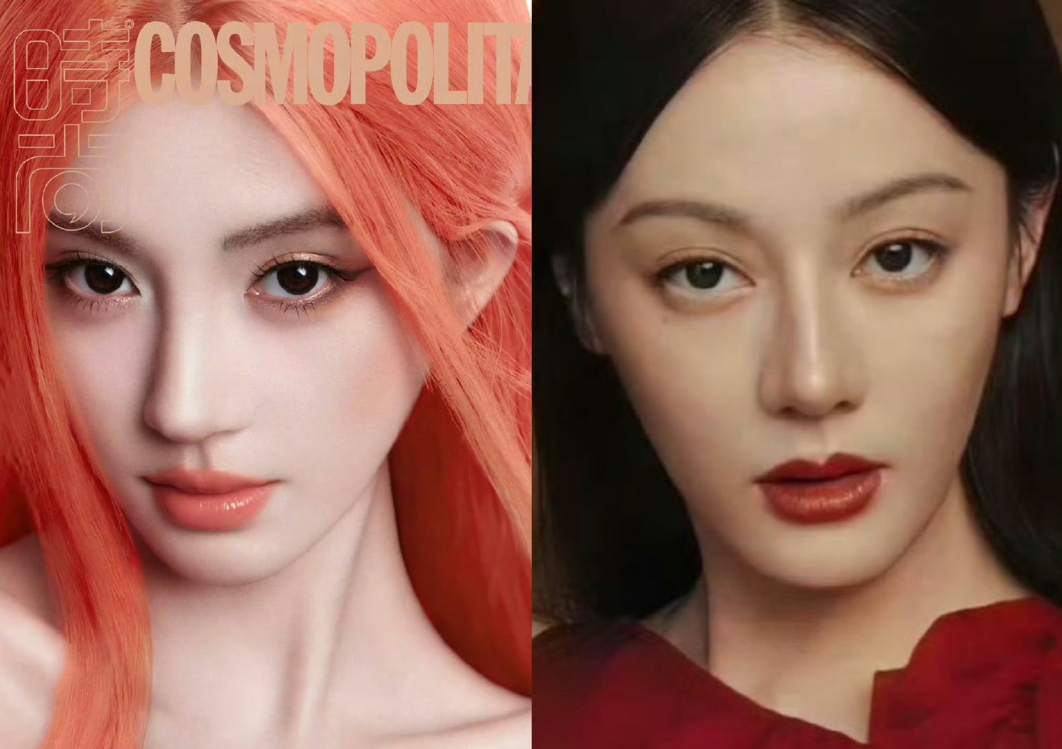 鞠婧祎这一次的杂志封面看起来确实比迪丽热巴的更有质感了 