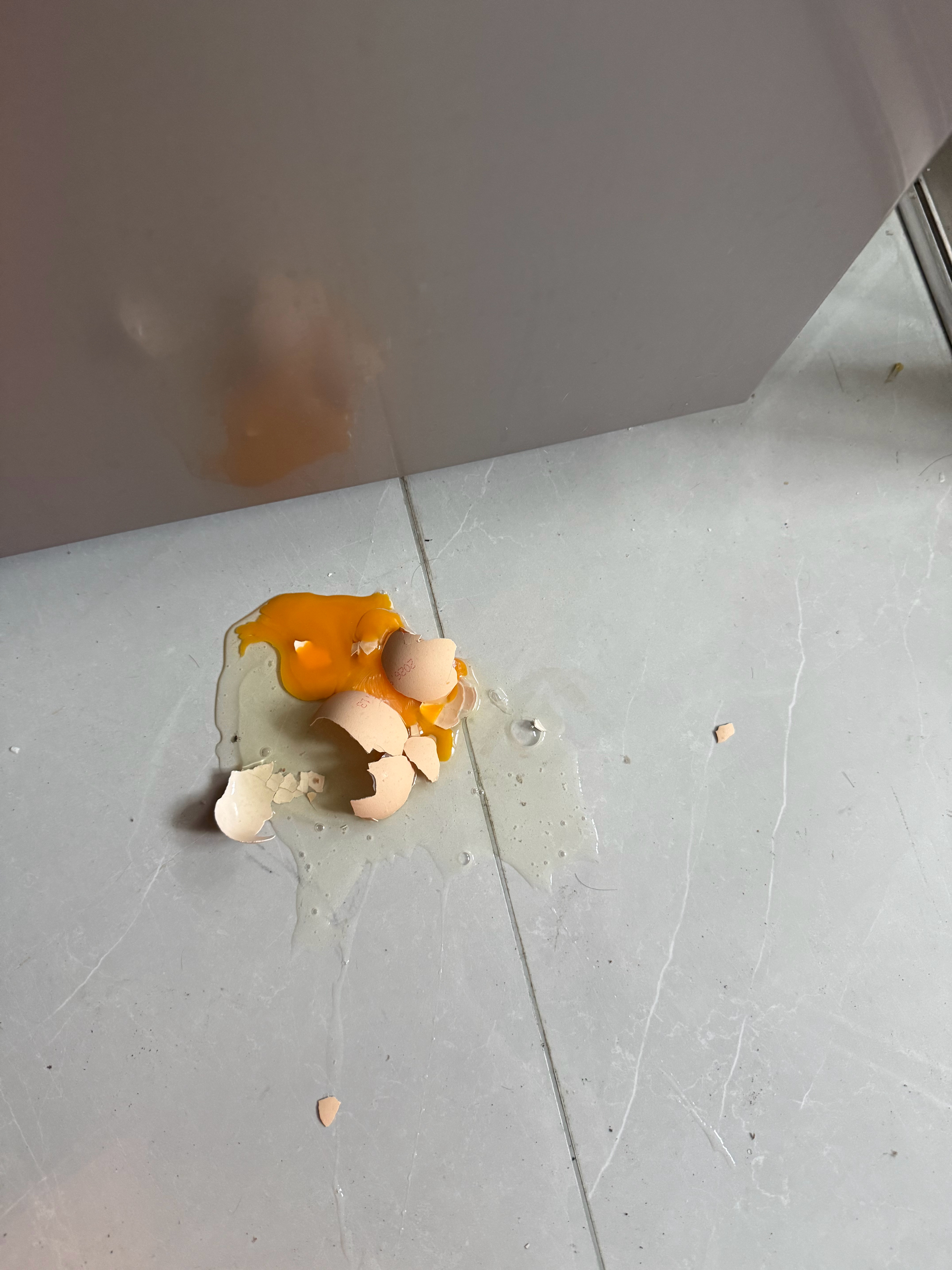 妈蛋，一大早手滑砸蛋🥚
