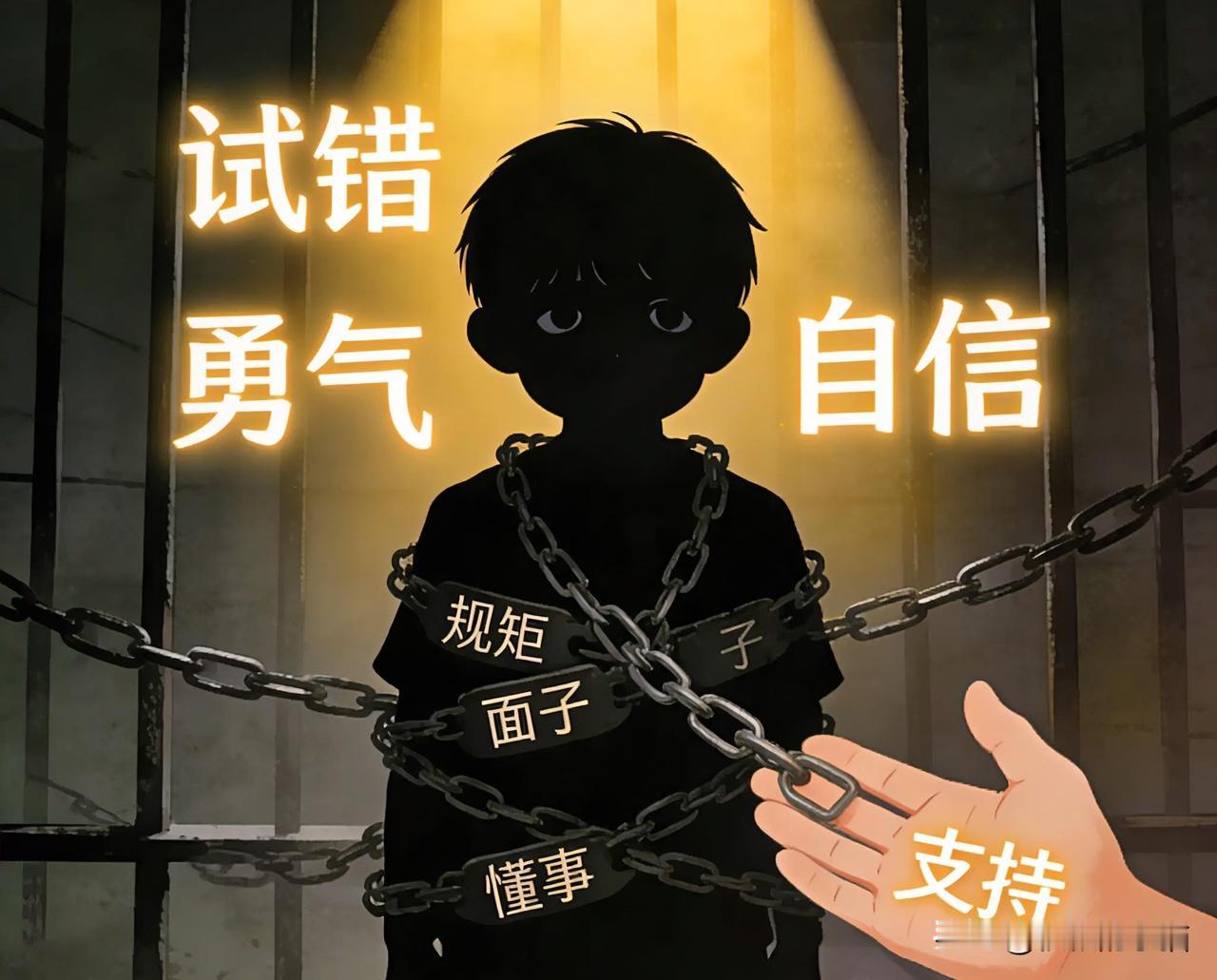 贫困家庭更该让孩子大胆试错
 
贫困家庭最不该教孩子的，就是“别犯错、别惹事”。