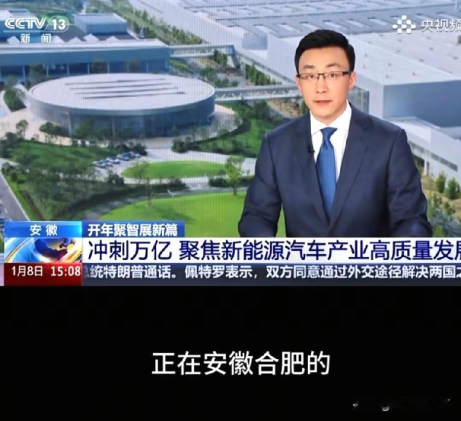 合肥一家车企第100万辆车下线，央视连线报道，但是没有提及车企名字
网络之大，每