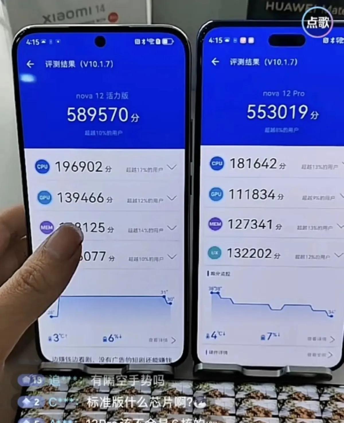 【麒麟8000跑分曝光够用】
左边是骁龙778G👈🏻
👉🏻右边是麒麟80