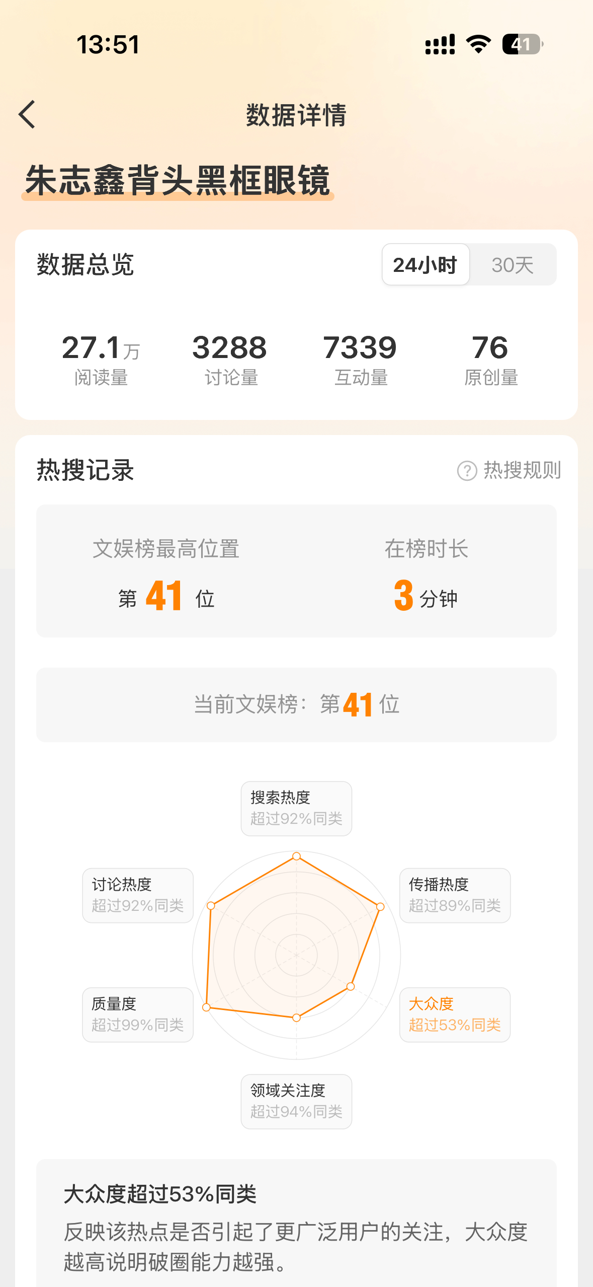 朱志鑫背头黑框眼镜 来宝宝们 铺原创 