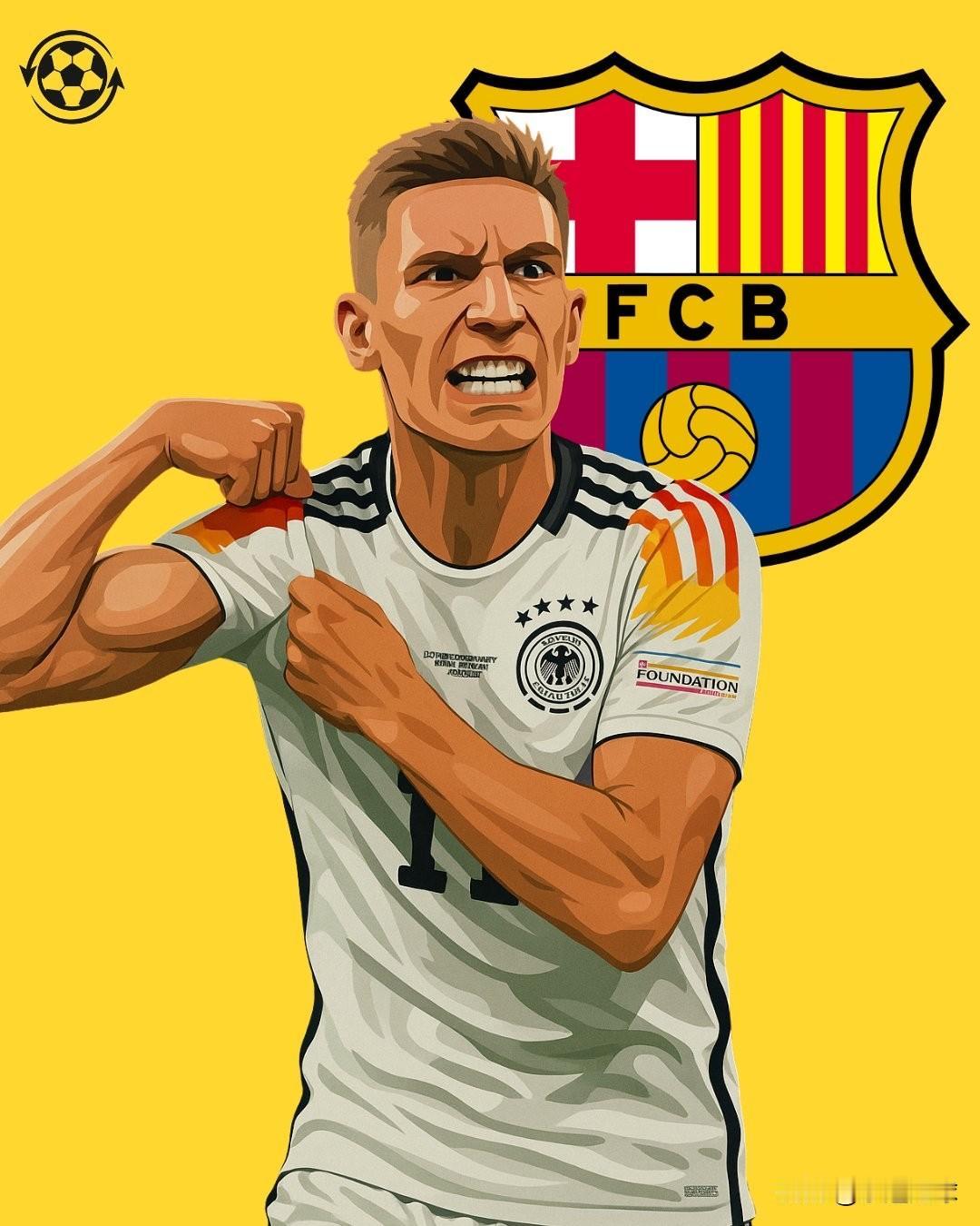 巴塞罗那主帅汉斯·弗里克渴望与多特蒙德后卫尼科·施洛特贝克重聚，他已经给了施洛特