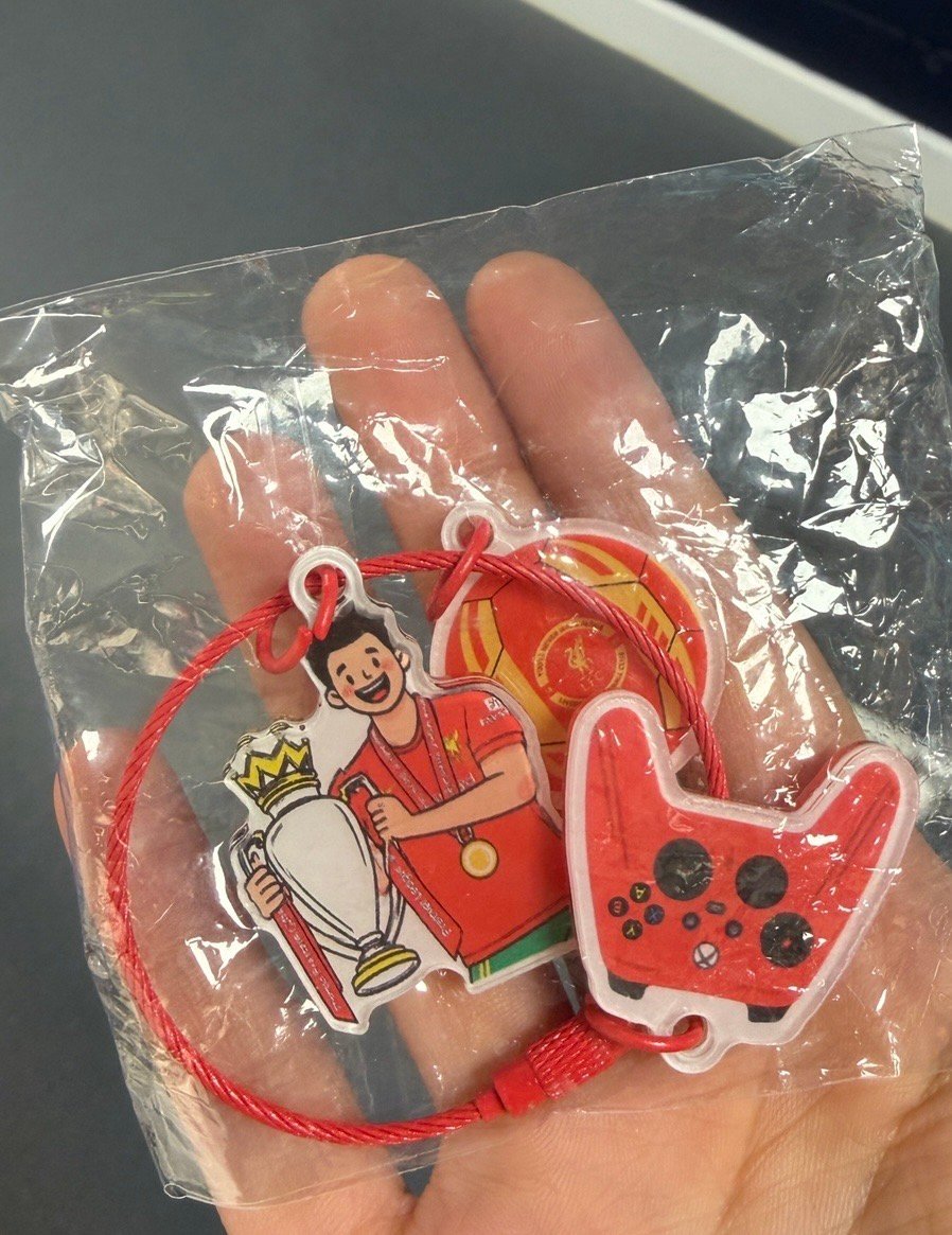 朋友在赛季初制作了这个若塔的钥匙链，最近终于有机会送给了和若塔很要好的凯莱赫 
