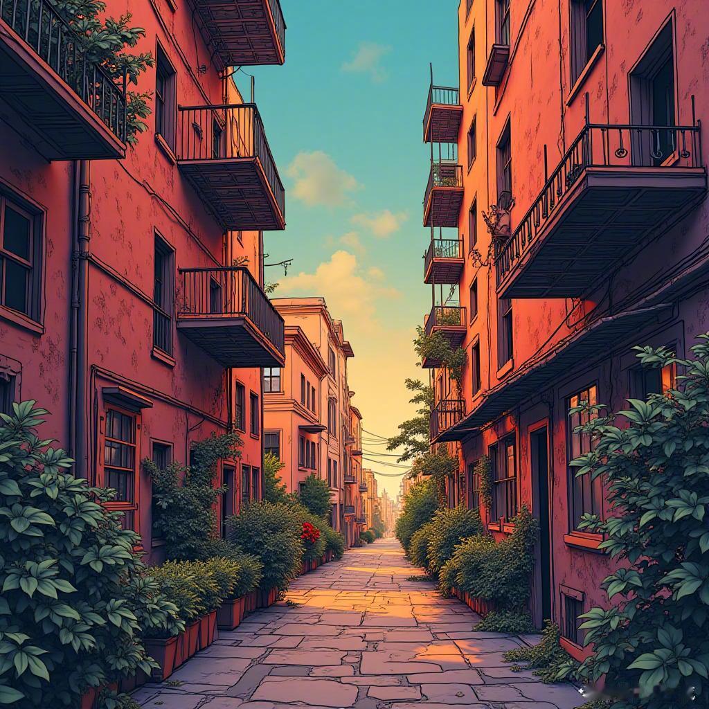 光影交错，色彩斑斓，艺术就是这么可爱呀！🎨✨  艺术   复古漫画   色彩盛