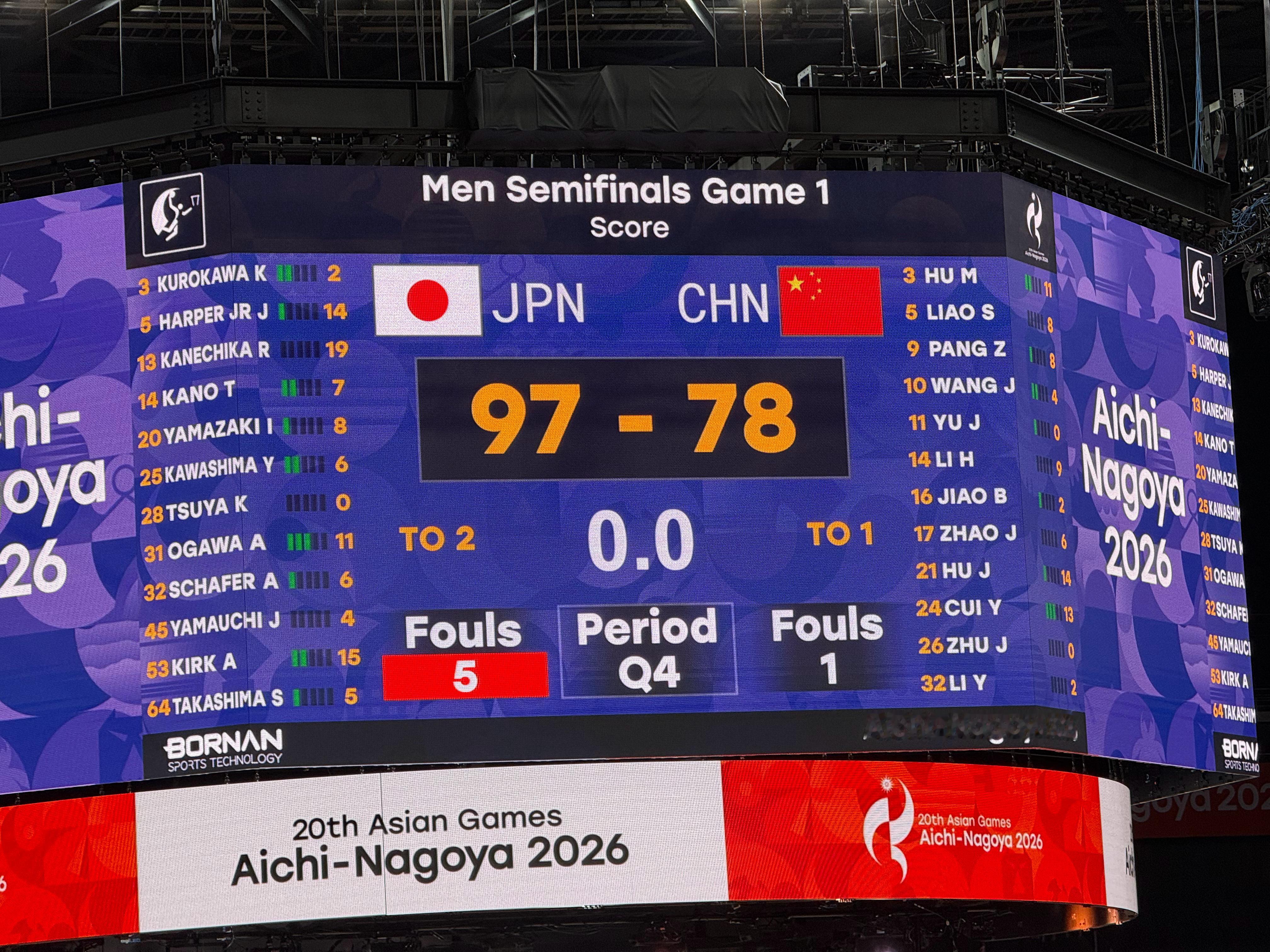 我看以后日本也不用上一队跟咱打了中国男篮vs日本男篮 ​​​