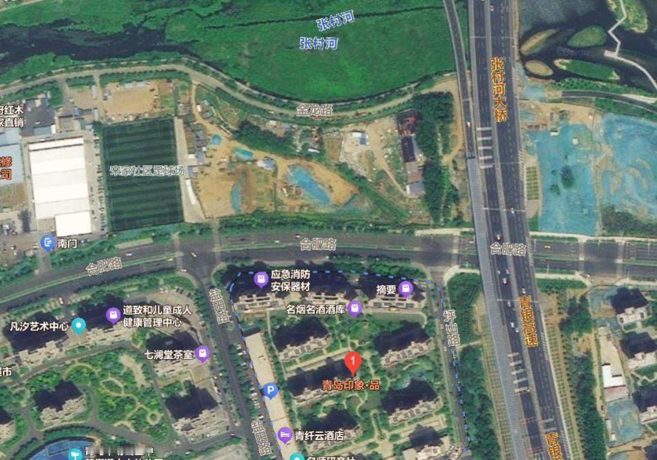 青岛印象品小区北侧靠近张村河有一片空地，规划用途是什么？

请问印象品小区北侧（