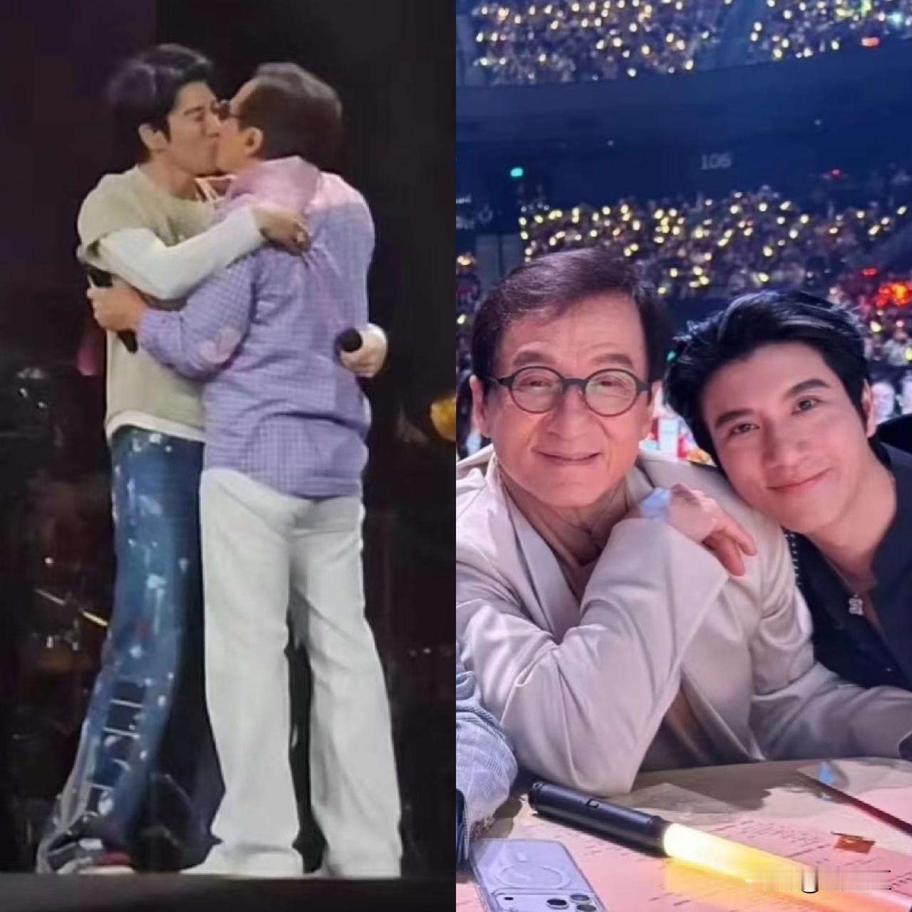从成龙亲吻王力宏这个动作，
就可以看出他有多爱王力宏！
 
真是炸了！王力宏深圳