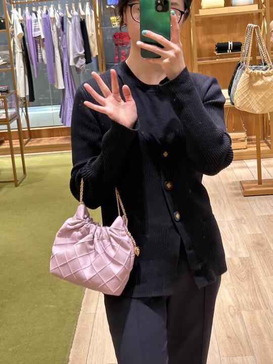 Mini垃圾袋、妹妹说紫色💜很好看诶｜Tory Burch