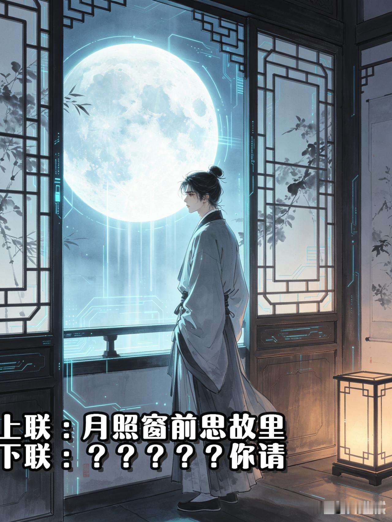 最近沉迷对联无法自拔，没事就琢磨。偶得一句上联越读越喜欢，可下联怎么也对不好。尝