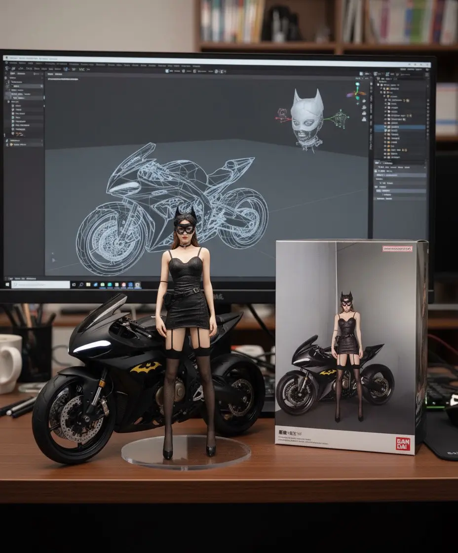 🖤。用自己照片做的手办