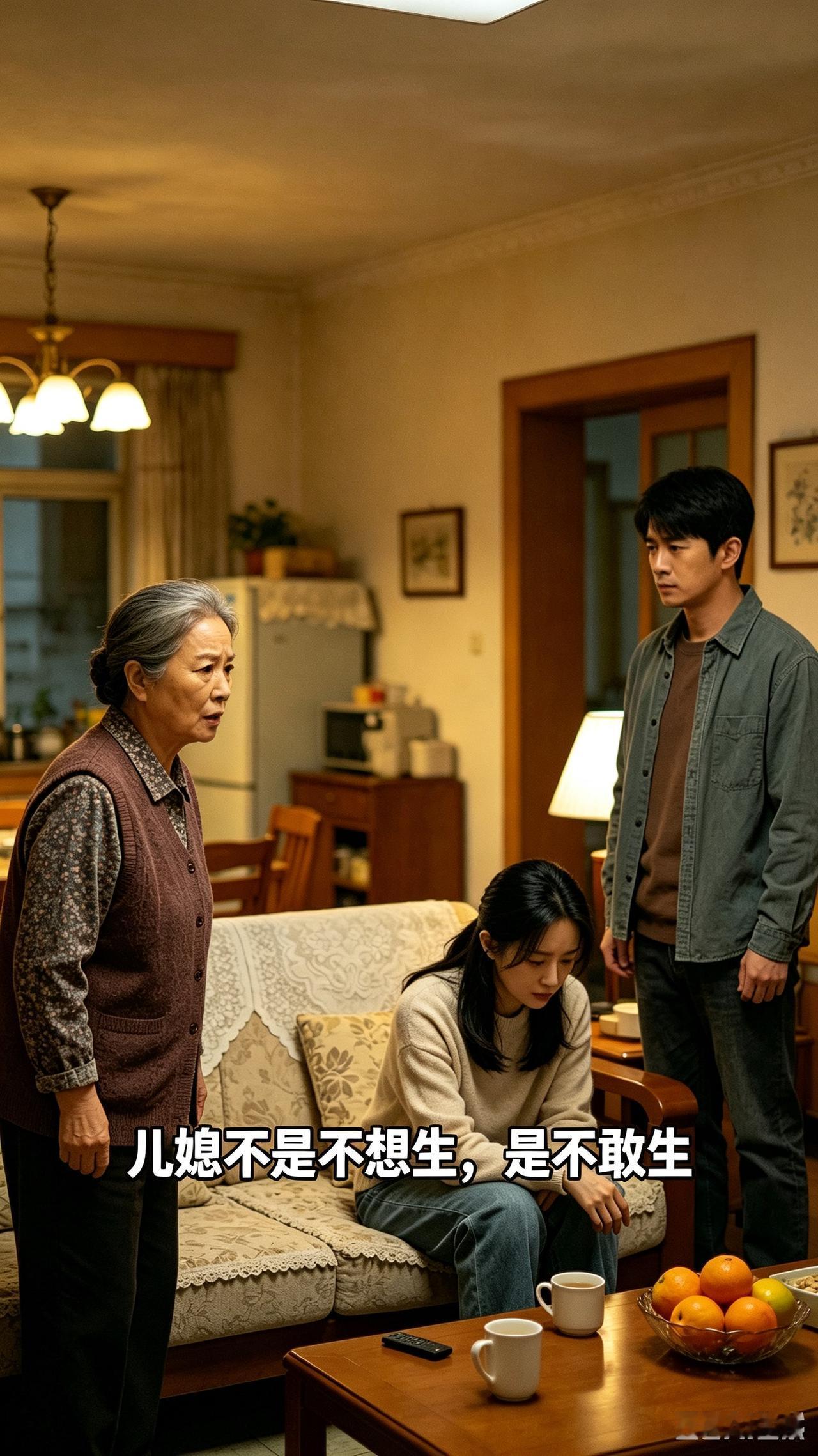 婆婆这句“灵魂拷问”发到家族群里，瞬间炸了锅。七大姑八大姨纷纷站队，仿佛儿媳不生