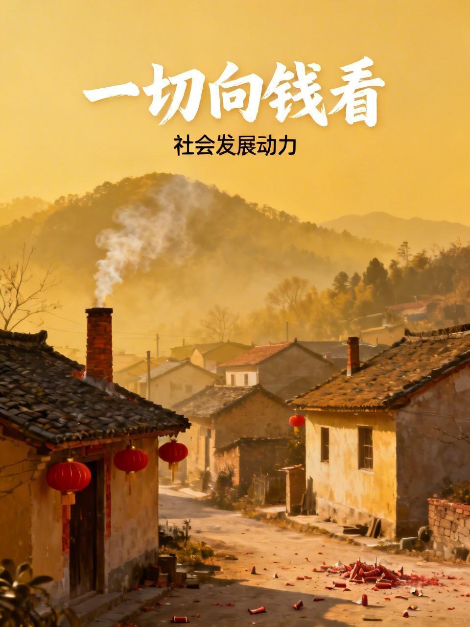 新年到，村庄里不再静悄悄、只是老人小孩偶尔在街上跑。
外面的年轻人一回家，人就多