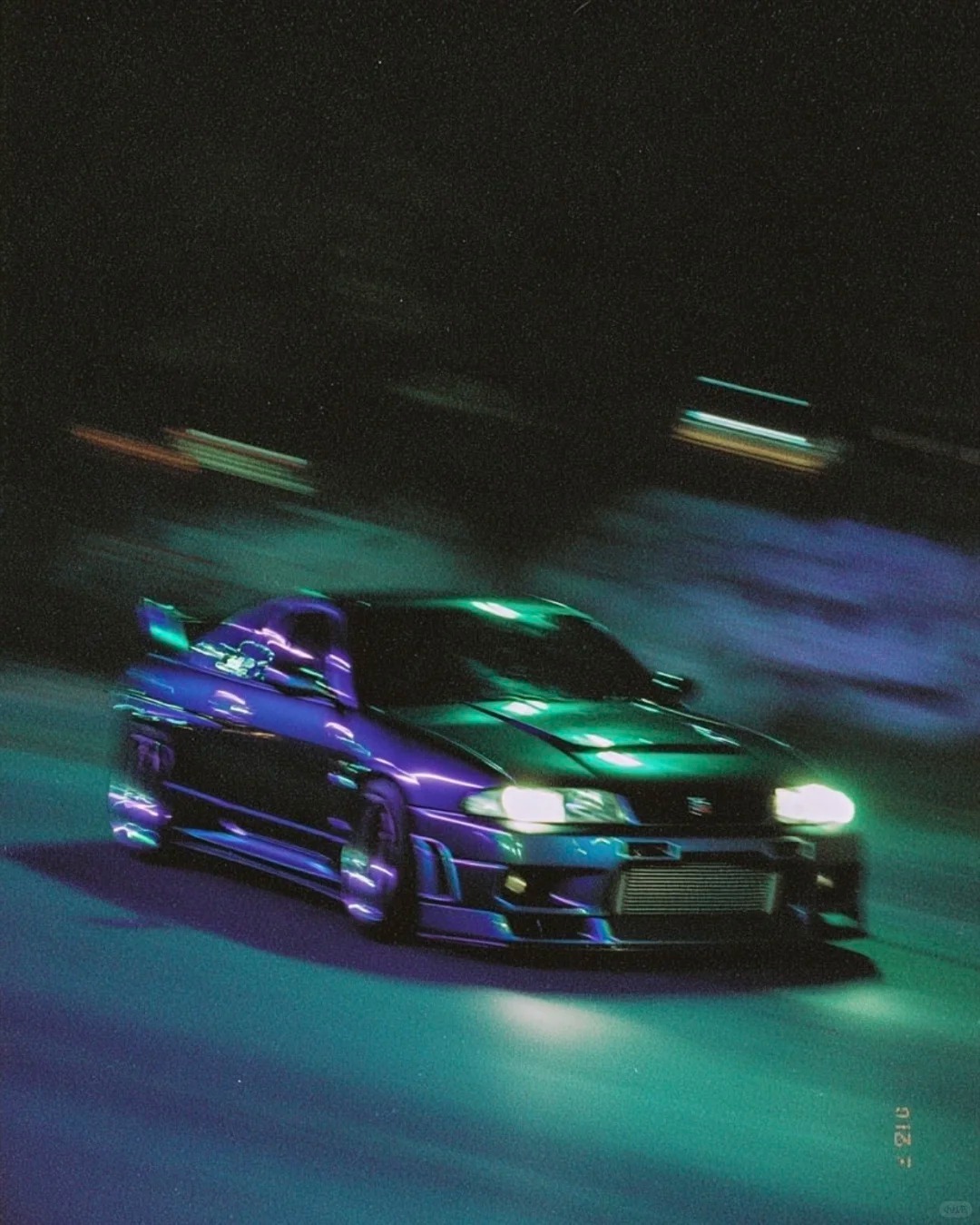 战神R33 GTR，和极光色真的很配绝美车片 ​​​