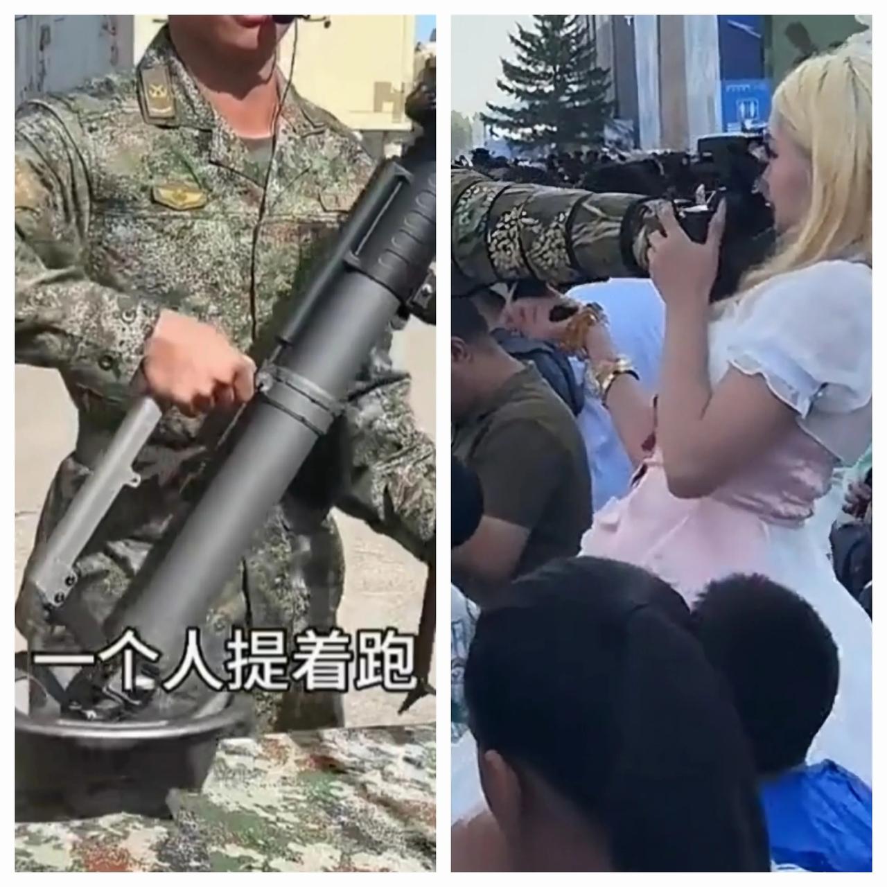 看美女的架势，兵哥手里的炮，肯定比她手里的“炮”还轻！[捂脸]
