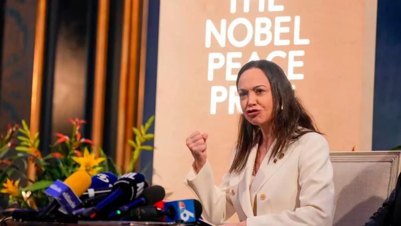 美国协助委内瑞拉反对派诺贝尔和平奖得主马查多离国赴奥斯陆

委内瑞拉反对派人士、