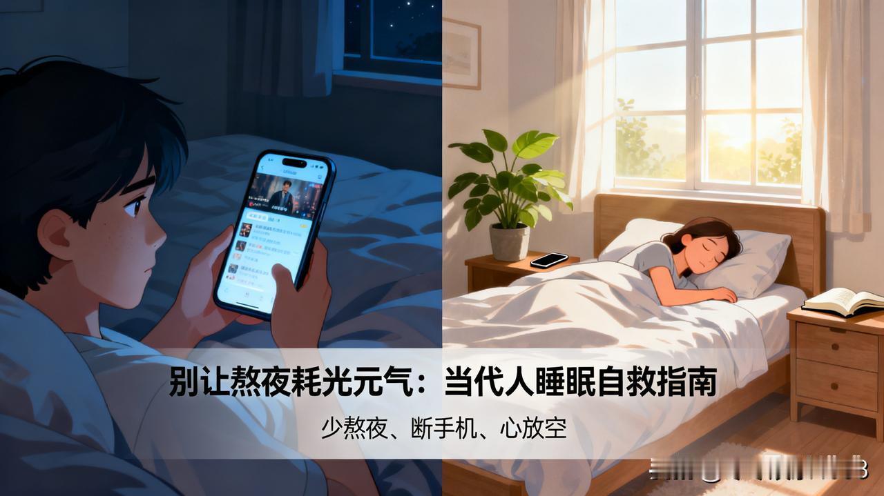 当代人熬夜刷剧刷消息成了许多年轻人的常态，这背后原因不少。工作压力大，想在夜晚通