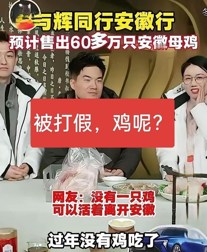 与辉同行被打假，所谓的皖西麻黄鸡年产也就2万只，压根就没给与辉同行供过货，价格也