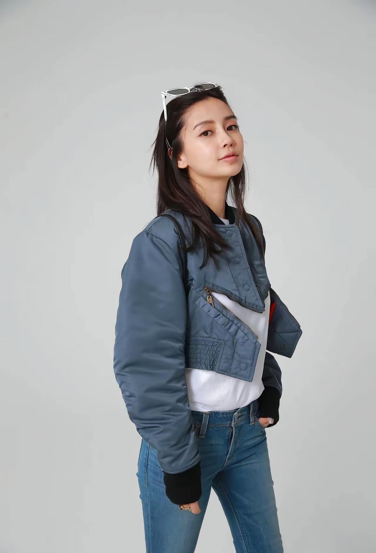 杨颖真漂亮，就是不知道黄晓明为什么要离婚