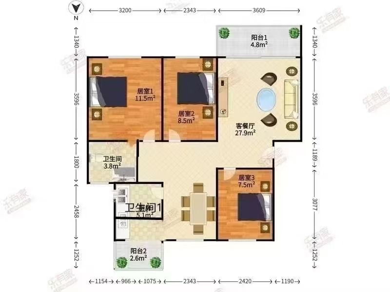 客户抢房福田中心区 12 栋三房二卫388万