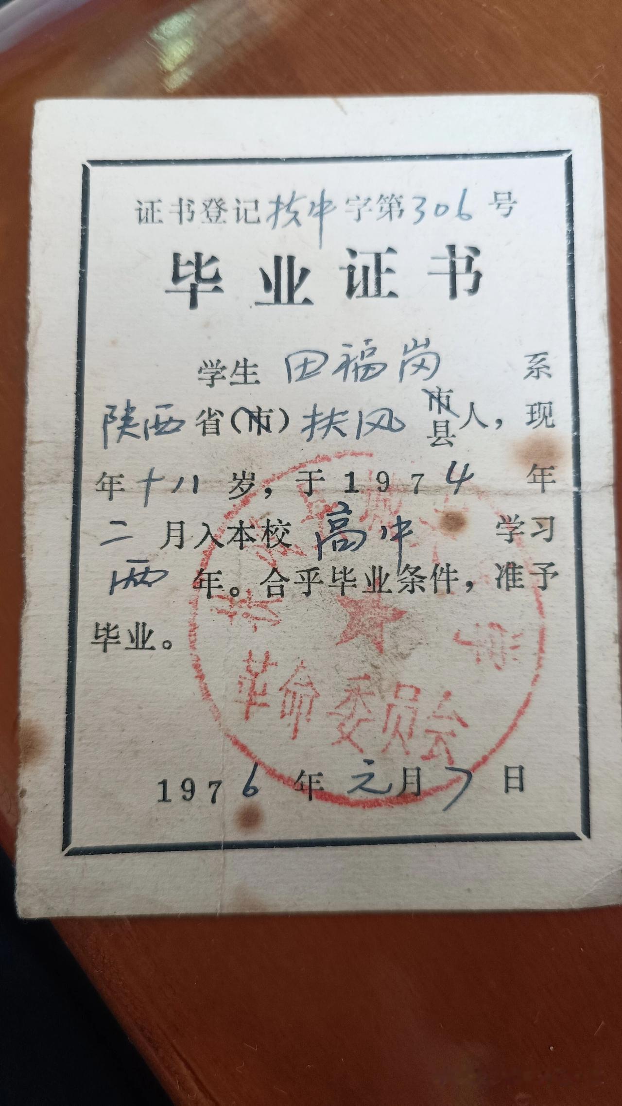 这张高中文凭，相当于现在的什么文凭？能不能相当于现在的本科？
有人说也可以，相当