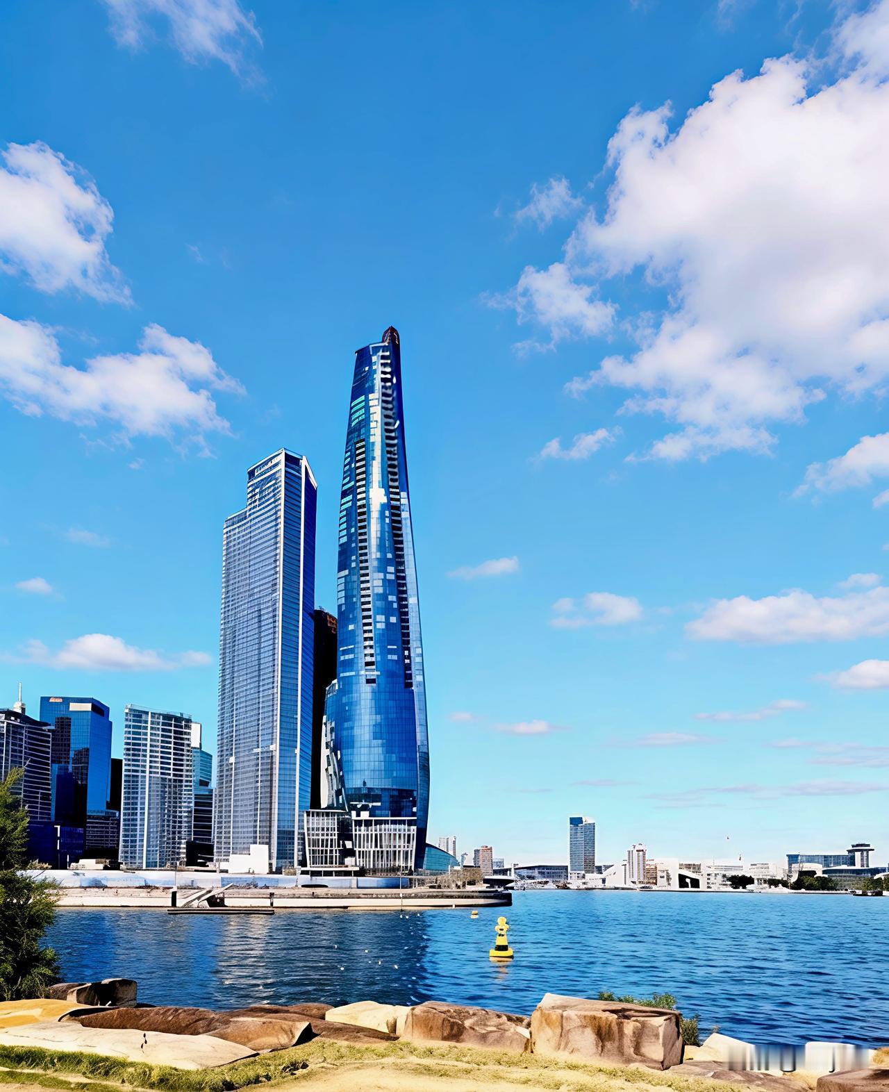 晴空映碧海，摩天楼宇临海而立，悉尼满城澄澈，尽揽海港明媚风华。
晒图笔记大赛