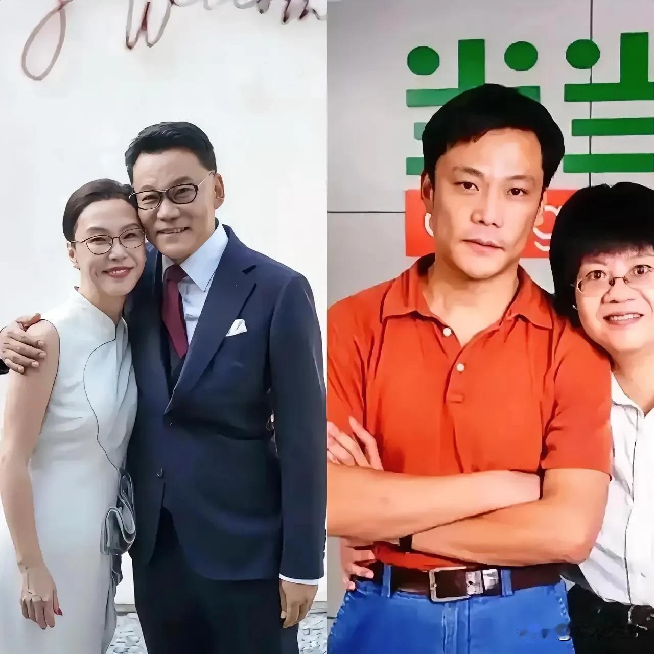 当当网李国庆离婚前后，诸位摸着良心说，左边的新媳妇是你想要的吗？右边前妻俞渝眼睛