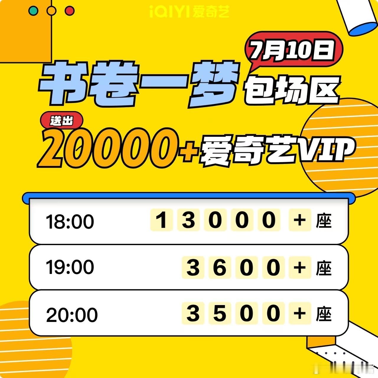 今晚书卷一梦主创团队&刘宇宁粉丝再加两万免费爱奇艺会员，都来看书卷一梦纸片人觉醒