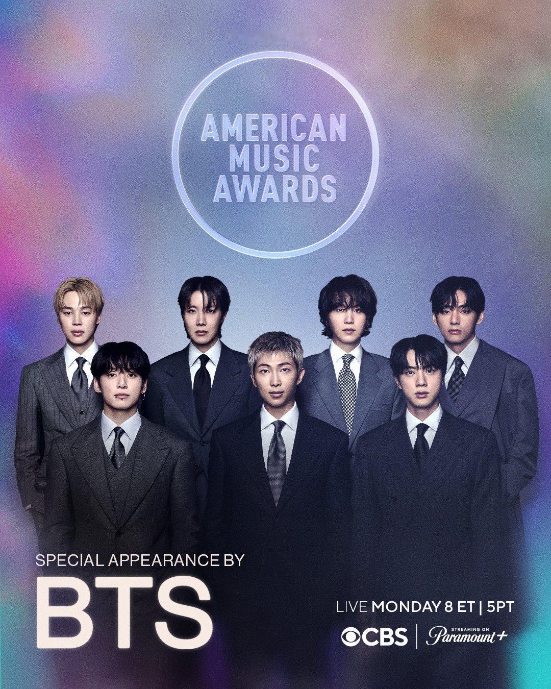 【AMAs 2026】BTS 防弹少年团 将特别亮相 2026年 America