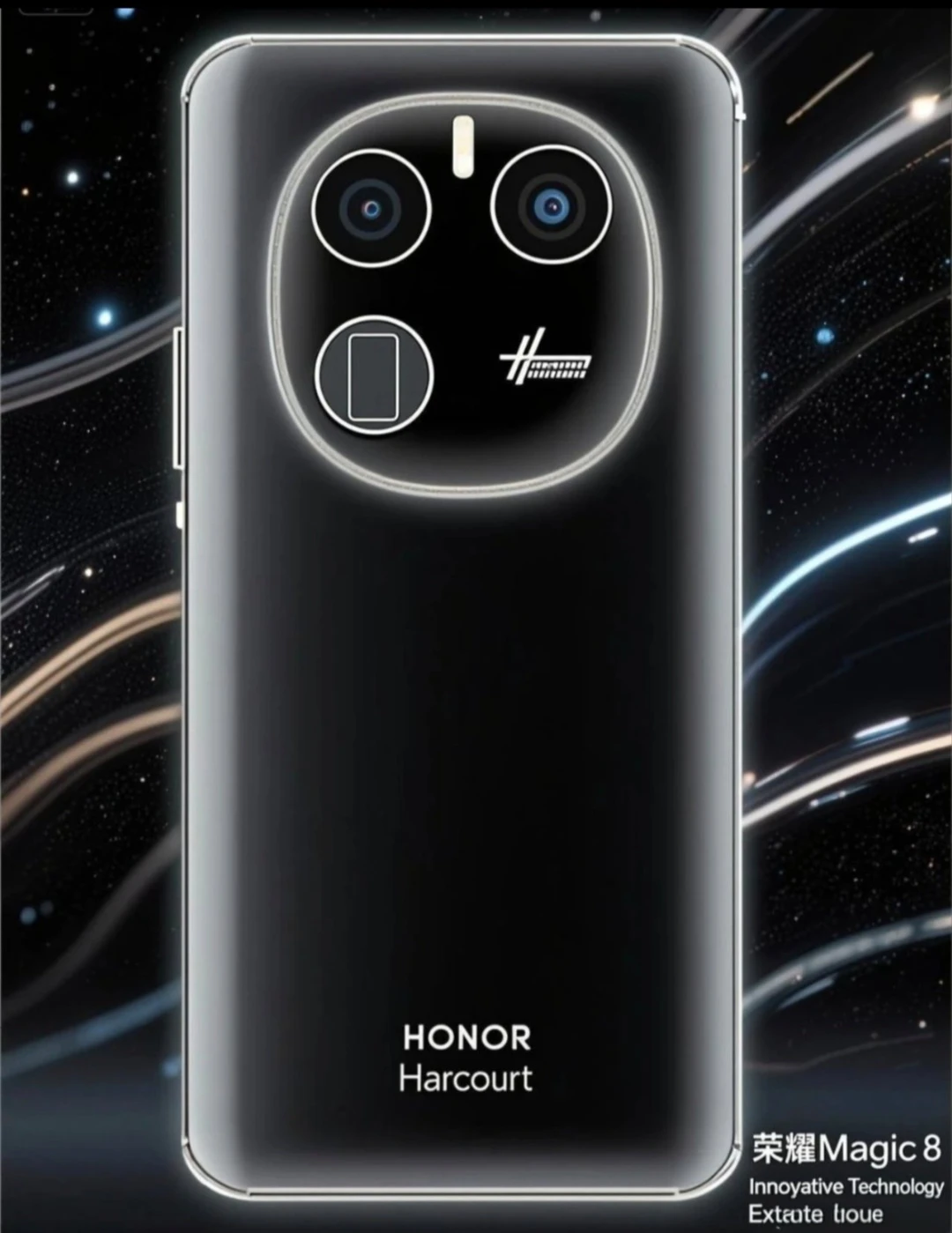 荣耀Magic8渲染图，大家觉得这颜值怎么样？