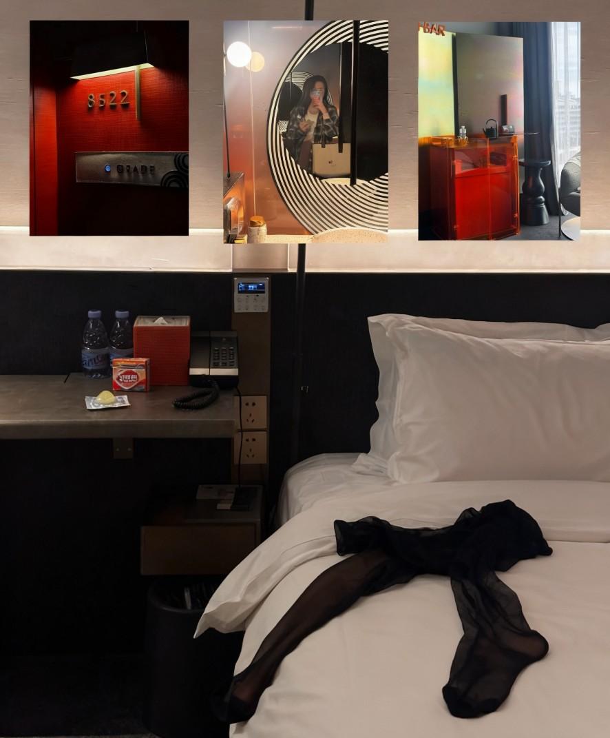 昨晚是真的累到了。和异地男朋友住了酒店，这哪里是住酒店啊，根本不让我睡觉[我想静