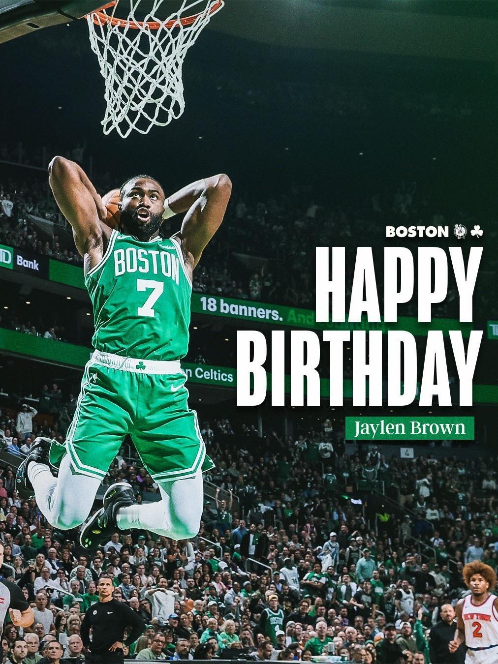 凯尔特人国度 Happy Birthday To Jaylen Brown 🎉