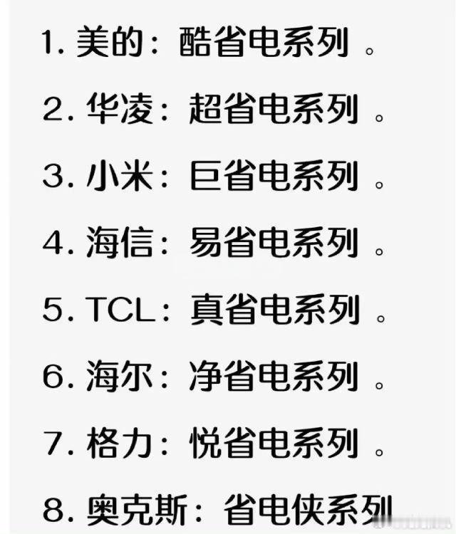 小米高管回应巨省电是空调名我心思按产品规格来说，国标一级能效 APF 要求是 5