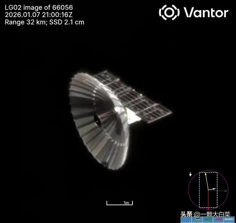 美国卫星拍摄了中国卫星——美国一家卫星公司：Vantor公司，最近公布了一张中国