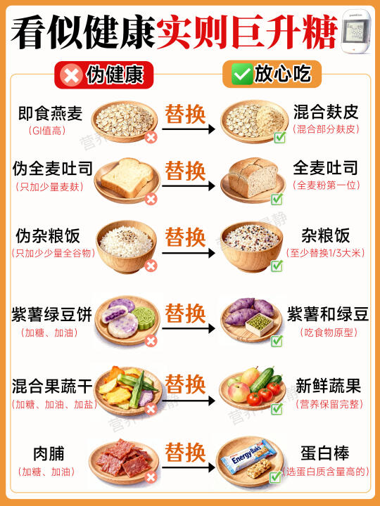 伪健康食物升糖巨快｜控糖这么吃才是真健康